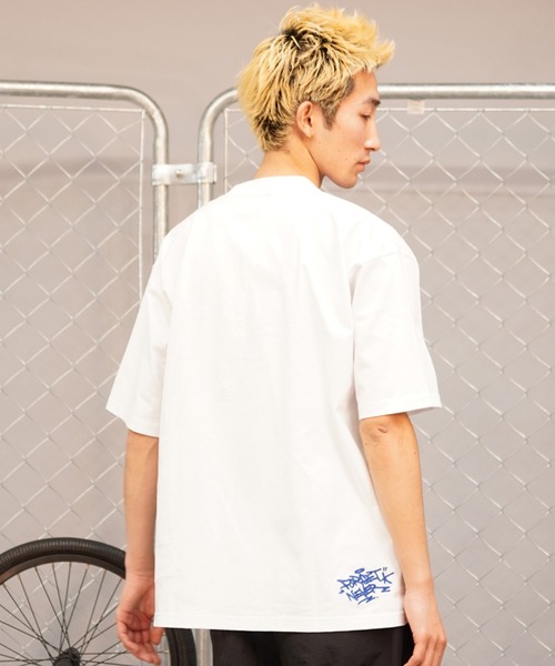 FORGET NEVER(フォーゲットネバー)の「【ムラサキスポーツ限定】FORGET NEVER/フォーゲットネバー 半袖Tシャツ 発泡プリント オーバーサイズ 242OO1ST202FN(Tシャツ/カットソー・メンズ・ブラック/ブラウン/ホワイト・L/M/XL)」の7枚目の写真
