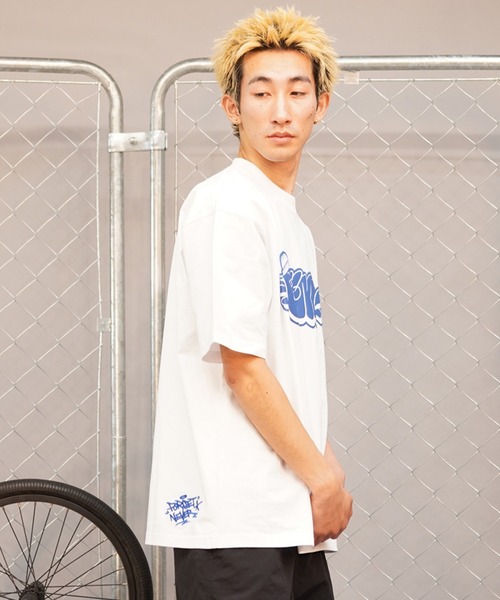 FORGET NEVER(フォーゲットネバー)の「【ムラサキスポーツ限定】FORGET NEVER/フォーゲットネバー 半袖Tシャツ 発泡プリント オーバーサイズ 242OO1ST202FN(Tシャツ/カットソー・メンズ・ブラック/ブラウン/ホワイト・L/M/XL)」の8枚目の写真