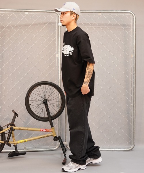 FORGET NEVER(フォーゲットネバー)の「【ムラサキスポーツ限定】FORGET NEVER/フォーゲットネバー 半袖Tシャツ 発泡プリント オーバーサイズ 242OO1ST202FN(Tシャツ/カットソー・メンズ・ブラック/ブラウン/ホワイト・L/M/XL)」の20枚目の写真
