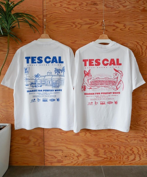 The Endless Summer（エンドレスサマー）の「【WEB / FLAG SHOP限定】TES CAL DINER BIG T-SHIRT /オーバーサイズ・ビッグシルエット・半袖T（Tシャツ/カットソー・メンズ・イエロー/レッド/グリーン/ブルー・SMALL/MEDIUM/LARGE/X-LARGE）」の6枚目の写真