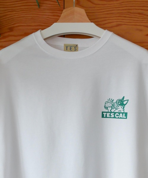 The Endless Summer（エンドレスサマー）の「【WEB / FLAG SHOP限定】TES CAL DINER BIG T-SHIRT /オーバーサイズ・ビッグシルエット・半袖T（Tシャツ/カットソー・メンズ・イエロー/レッド/グリーン/ブルー・SMALL/MEDIUM/LARGE/X-LARGE）」の8枚目の写真