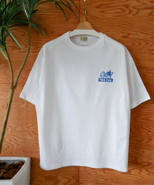 The Endless Summer（エンドレスサマー）の「【WEB / FLAG SHOP限定】TES CAL DINER BIG T-SHIRT /オーバーサイズ・ビッグシルエット・半袖T（Tシャツ/カットソー・メンズ・イエロー/レッド/グリーン/ブルー・SMALL/MEDIUM/LARGE/X-LARGE）」の10枚目の写真