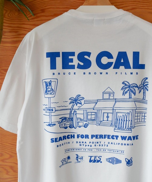The Endless Summer（エンドレスサマー）の「【WEB / FLAG SHOP限定】TES CAL DINER BIG T-SHIRT /オーバーサイズ・ビッグシルエット・半袖T（Tシャツ/カットソー・メンズ・イエロー/レッド/グリーン/ブルー・SMALL/MEDIUM/LARGE/X-LARGE）」の12枚目の写真