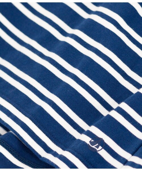 新品PETIT BATEAUプチバトー　8ans128cmボーダーワンピース PETIT BATEAU - プチバトー ボーダー ワンピース の通販 by