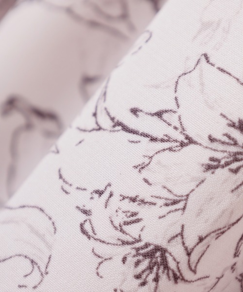 Honeys（ハニーズ）の「袖ドロストワンピース（ワンピース・レディース・ホワイト×グレー/ホワイト×ブルー/ピンク系その他・S/M/L/LL/3L）」の15枚目の写真