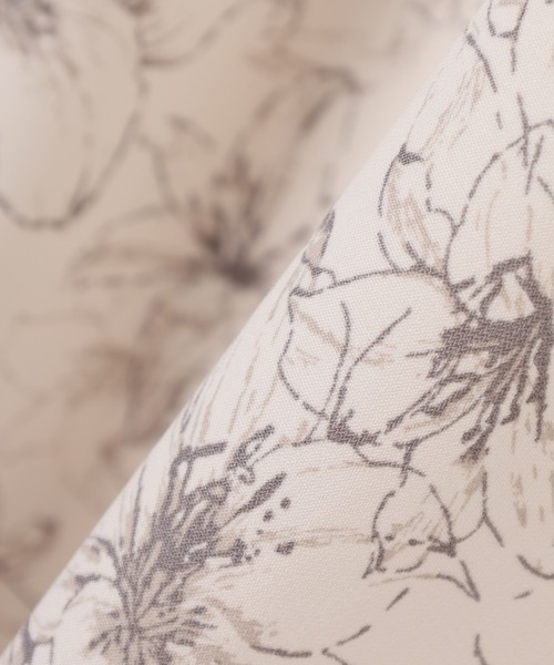 Honeys（ハニーズ）の「袖ドロストワンピース（ワンピース・レディース・ホワイト×グレー/ホワイト×ブルー/ピンク系その他・S/M/L/LL/3L）」の17枚目の写真