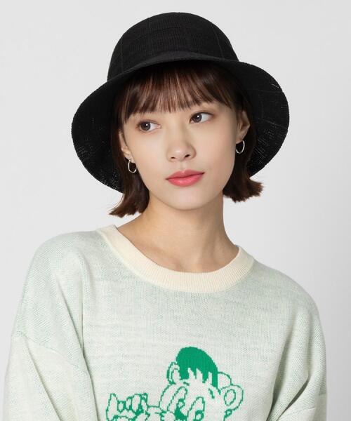 BACK NUMBER(バックナンバー)の「BACK NUMBER(バックナンバー)【レディース】格子編みサーモハット(ハット・レディース・ブラック/オレンジ・フリー)」の4枚目の写真
