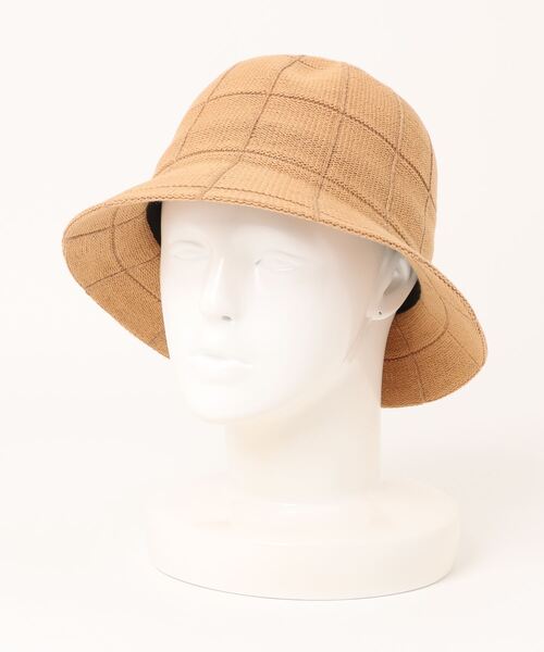 BACK NUMBER（バックナンバー）の「【BACK NUMBER】格子編みサーモハット（ハット・レディース・ブラック/オレンジ・フリー）」の6枚目の写真