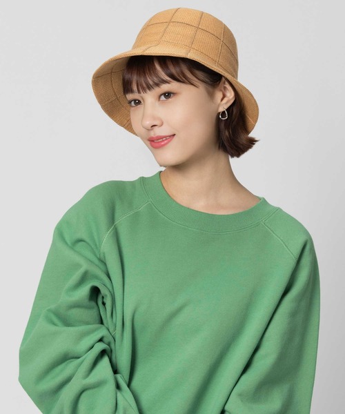 BACK NUMBER（バックナンバー）の「【BACK NUMBER】格子編みサーモハット（ハット・レディース・ブラック/オレンジ・フリー）」の8枚目の写真