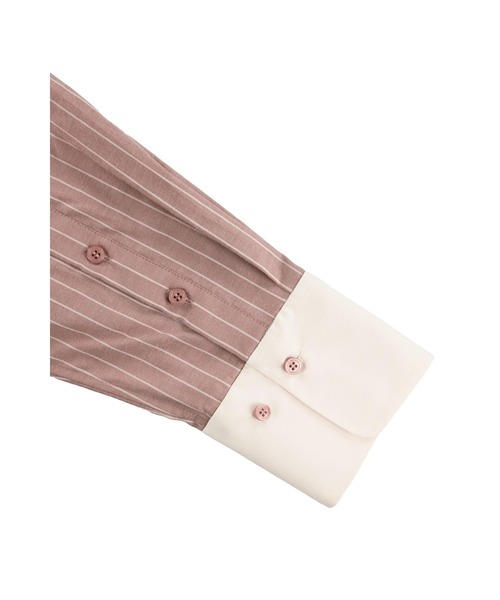 ALEXIA STAM(アリシアスタン)の「Striped Oversized Shirt / ストライプオーバーシャツ(シャツ/ブラウス・レディース・ピンク/ブルー・FREE)」の14枚目の写真