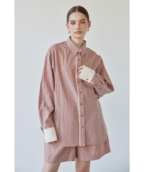 ALEXIASTAM Dreamy Leo Sサイズ ALEXIA STAM（アリシアスタン）の「Striped Oversized Shirt