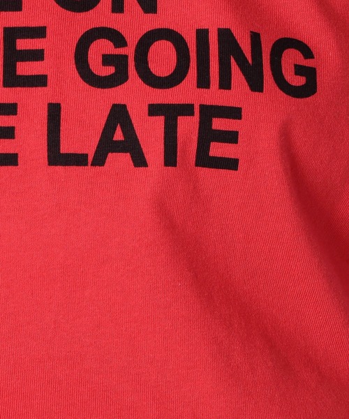 Grand PARK（グランドパーク）の「サステナブルコットン使用　ショート丈ワイドT（Tシャツ/カットソー・レディース・ホワイト/レッド/チャコールグレー/サックスブルー・FREE）」の8枚目の写真