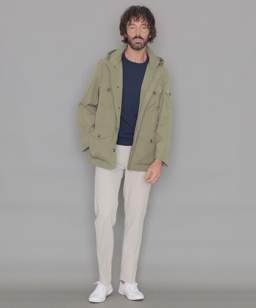 MACKINTOSH LONDON（マッキントッシュ ロンドン）の「【WEB・一部店舗限定】【BERWICK】ポリエステルフーデットブルゾン（ブルゾン・メンズ・ネイビー/グリーン系その他3・40/38）」の4枚目の写真