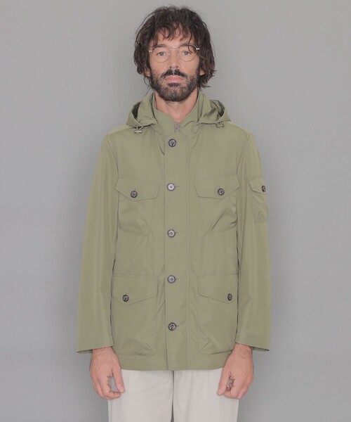 MACKINTOSH LONDON（マッキントッシュ ロンドン）の「【WEB・一部店舗限定】【BERWICK】ポリエステルフーデットブルゾン（ブルゾン・メンズ・ネイビー/グリーン系その他3・40/38）」の6枚目の写真