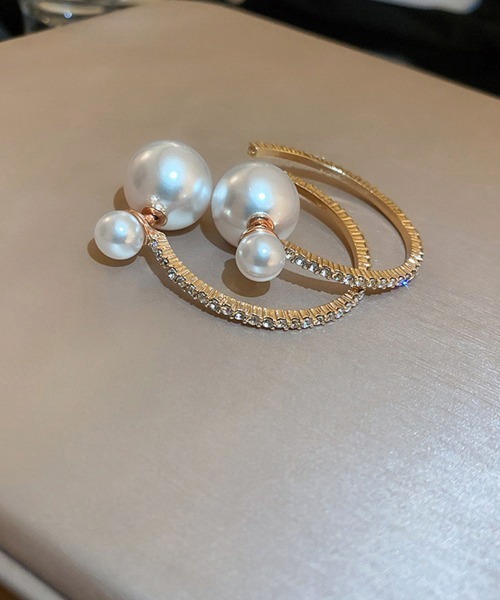 Miniministore(ミニミニストア)の「フープピアス キラキラ 派手大ぶりピアス(ピアス(両耳用)・レディース・ゴールド・FREE)」の8枚目の写真