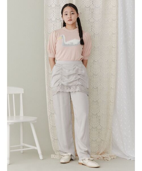 merry jenny（メリージェニー）の「あひるジャカードニットtops（ニット/セーター・レディース・ブラック/ピンク/グレー・FREE）」の22枚目の写真