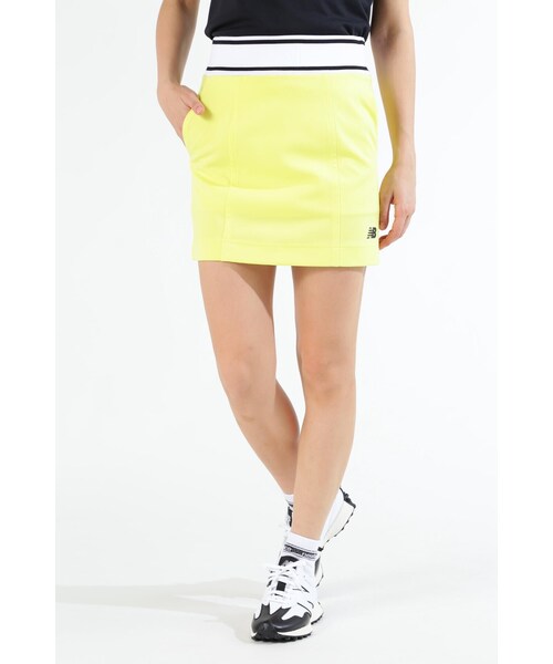 New Balance Golf(ニューバランスゴルフ)の「【new balance golf】ストレッチ スウェット ラインバンド スカート (WOMENS SPORT)(スカート・レディース・イエロー系その他・SMALL/MEDIUM/X-SMALL)」の2枚目の写真