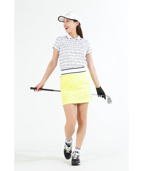 New Balance Golf(ニューバランスゴルフ)の「【new balance golf】ストレッチ スウェット ラインバンド スカート (WOMENS SPORT)(スカート・レディース・イエロー系その他・SMALL/MEDIUM/X-SMALL)」の4枚目の写真