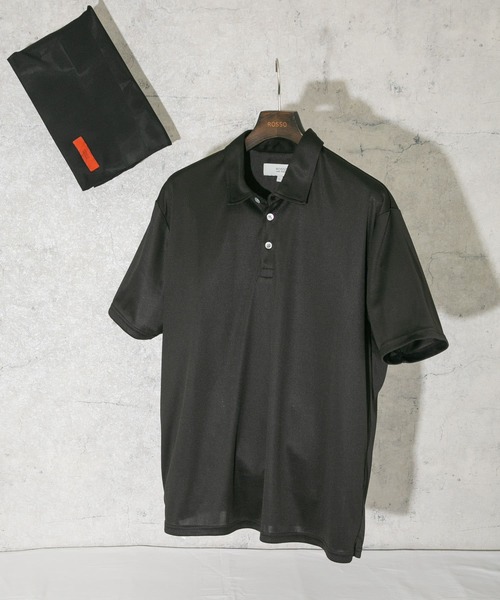 URBAN RESEARCH ROSSO MEN(アーバンリサーチロッソメン)の「『XLサイズあり』『抗菌/防臭』ハイパフォーマンスコンフォートポロシャツ(ポロシャツ・メンズ・ブラック/グレー/チャコールグレー/ネイビー・SMALL/MEDIUM/LARGE/X-LARGE)」の2枚目の写真