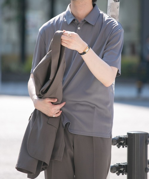 URBAN RESEARCH ROSSO MEN(アーバンリサーチロッソメン)の「『XLサイズあり』『抗菌/防臭』ハイパフォーマンスコンフォートポロシャツ(ポロシャツ・メンズ・ブラック/グレー/チャコールグレー/ネイビー・SMALL/MEDIUM/LARGE/X-LARGE)」の9枚目の写真