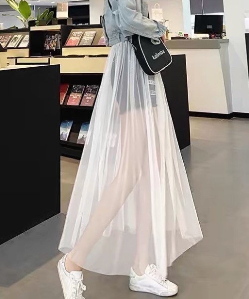 セール】シースルー ロングスカート 重ね着（スカート）｜GEMEDA