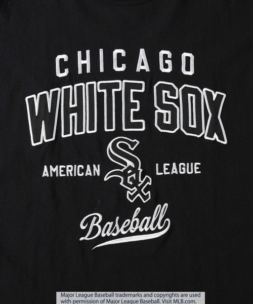 MLB(メジャーリーグベースボール)の「【MLB】別注ワッペン刺繍Tシャツ(Tシャツ/カットソー・メンズ・ホワイト×ブルー/ブラック×レッド/ロイヤルブルー/ホワイト×レッド/ブラック×ホワイト/ブルー/グレー/ブラウン/ネイビー・M/L/XL)」の21枚目の写真