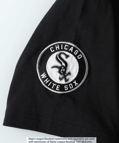 MLB(メジャーリーグベースボール)の「【MLB】別注ワッペン刺繍Tシャツ(Tシャツ/カットソー・メンズ・ホワイト×ブルー/ブラック×レッド/ロイヤルブルー/ホワイト×レッド/ブラック×ホワイト/ブルー/グレー/ブラウン/ネイビー・M/L/XL)」の20枚目の写真