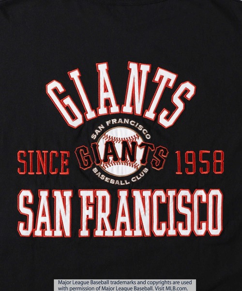 MLB(メジャーリーグベースボール)の「【MLB】別注ワッペン刺繍Tシャツ(Tシャツ/カットソー・メンズ・ホワイト×ブルー/ブラック×レッド/ロイヤルブルー/ホワイト×レッド/ブラック×ホワイト/ブルー/グレー/ブラウン/ネイビー・M/L/XL)」の11枚目の写真