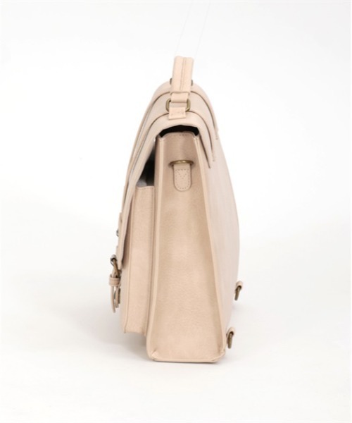 axes femme（アクシーズファム）の「ダブルポケットサッチェル（ショルダーバッグ・レディース・ブラック/ブラウン/キナリ・FREE）」の13枚目の写真