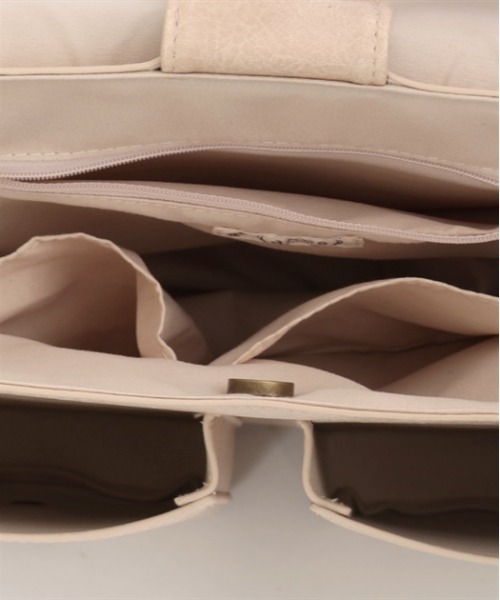 axes femme（アクシーズファム）の「ダブルポケットサッチェル（ショルダーバッグ・レディース・ブラック/ブラウン/キナリ・FREE）」の6枚目の写真