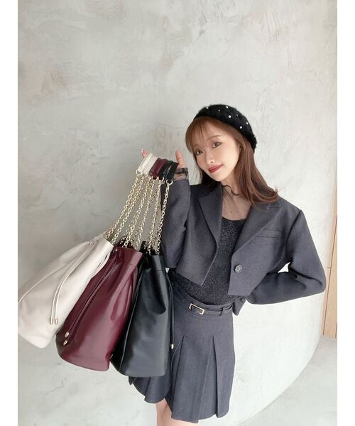 RESEXXY（リゼクシー）の「デザインビッグバッグ（トートバッグ・レディース・レッド/ブラック/ベージュ・FREE）」の5枚目の写真