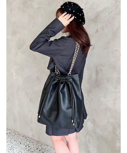 RESEXXY（リゼクシー）の「デザインビッグバッグ（トートバッグ・レディース・レッド/ブラック/ベージュ・FREE）」の9枚目の写真