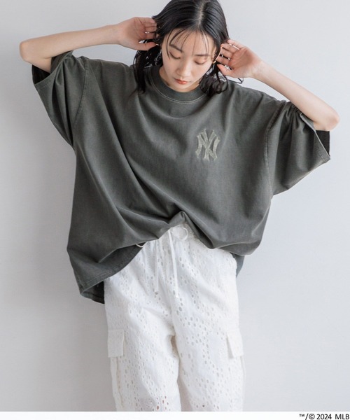 LOWRYS FARM（ローリーズファーム）の「ＭＬＢピグメントＳＳ　125196（Tシャツ/カットソー・メンズ・ホワイト/チャコールグレー/ブルー・FREE）」の22枚目の写真