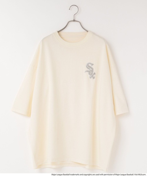 LOWRYS FARM（ローリーズファーム）の「ＭＬＢピグメントＳＳ　125196（Tシャツ/カットソー・メンズ・ホワイト/チャコールグレー/ブルー・FREE）」の4枚目の写真