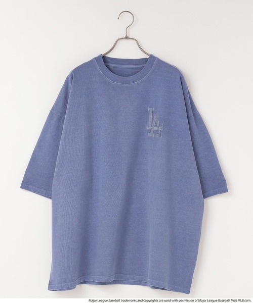 LOWRYS FARM（ローリーズファーム）の「ＭＬＢピグメントＳＳ　125196（Tシャツ/カットソー・メンズ・ホワイト/チャコールグレー/ブルー・FREE）」の6枚目の写真