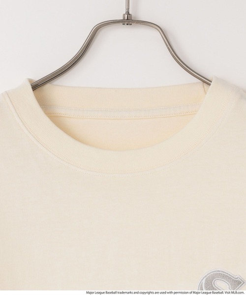 LOWRYS FARM（ローリーズファーム）の「ＭＬＢピグメントＳＳ　125196（Tシャツ/カットソー・メンズ・ホワイト/チャコールグレー/ブルー・FREE）」の10枚目の写真