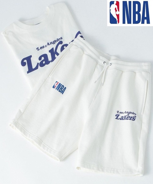 NBA（エヌビーエー）の「NBAスウェットショートパンツ（スウェットパンツ・メンズ・ブルー/ブラック/ホワイト/パープル・MEDIUM/LARGE）」の2枚目の写真