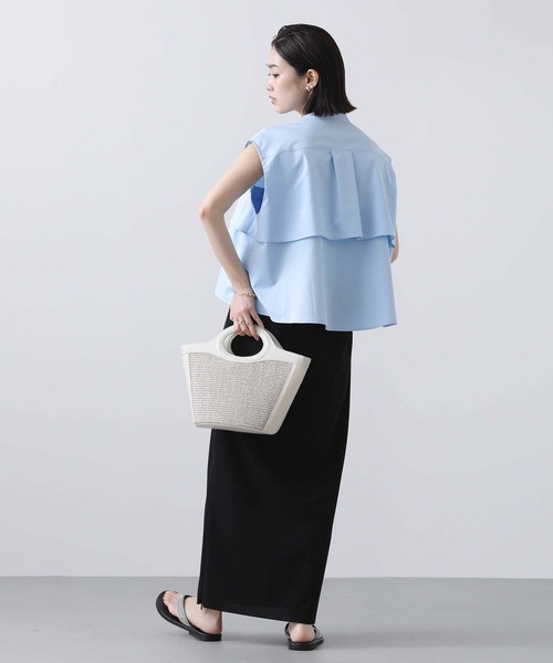 Gready Brilliant（グレディブリリアン）の「ティアードフリルＦＲブラウス（シャツ/ブラウス・レディース・キャメル/サックスブルー/オフホワイト・38）」の21枚目の写真