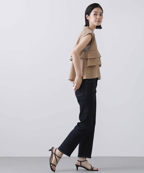 Gready Brilliant（グレディブリリアン）の「ティアードフリルＦＲブラウス（シャツ/ブラウス・レディース・キャメル/サックスブルー/オフホワイト・38）」の17枚目の写真