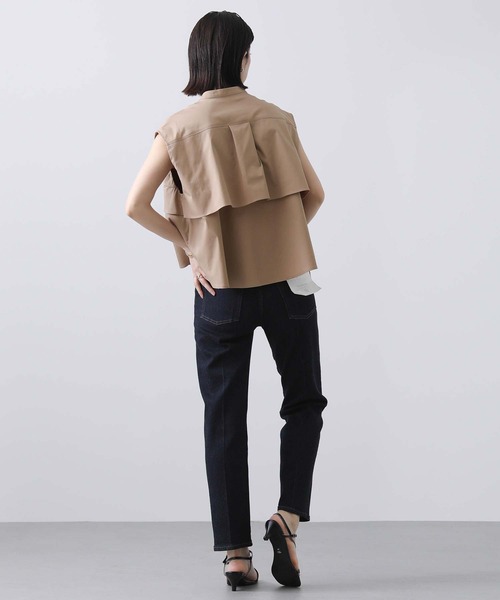 Gready Brilliant（グレディブリリアン）の「ティアードフリルＦＲブラウス（シャツ/ブラウス・レディース・キャメル/サックスブルー/オフホワイト・38）」の18枚目の写真