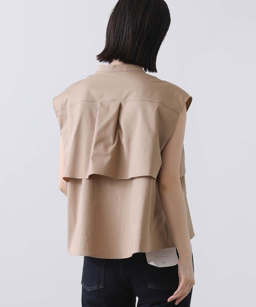 Gready Brilliant（グレディブリリアン）の「ティアードフリルＦＲブラウス（シャツ/ブラウス・レディース・キャメル/サックスブルー/オフホワイト・38）」の10枚目の写真