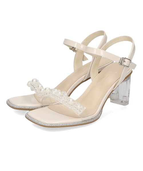 クリアモチーフヒールアップサンダル/MO42201（サンダル）｜ORiental