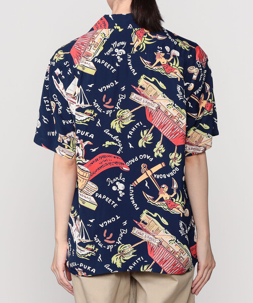 【SUN SURF サンサーフ】アロハシャツ 半袖 レディース SUN SURF | 半袖ハワイアンシャツ “SOUTH SEA TRADER” WOMEN