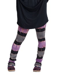 MARAI（マーライ）の「ボーダー柄 タイダイ レギンス こなれ感（レギンス/スパッツ）」