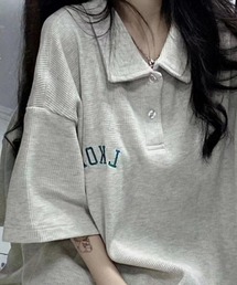 Teem Store（チームストア）の「ワンポイント刺繍 ビッグシルエット ポロシャツ（ポロシャツ）」