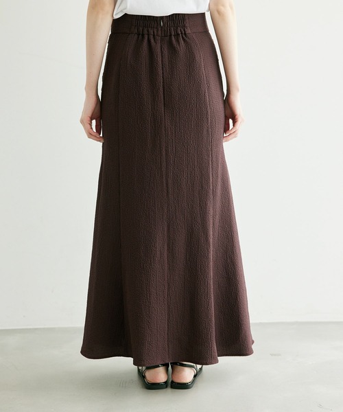 ROPE' PICNIC（ロペピクニック）の「サイドドレープスカート（スカート・レディース・ブラウン/チャコールグレー・38/36）」の18枚目の写真