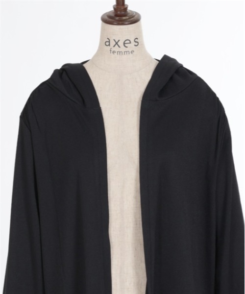 axes femme(アクシーズファム)の「フード付UVカットロングカーディガン(カーディガン/ボレロ・レディース・ブラック/ブルー/ホワイト・FREE)」の18枚目の写真