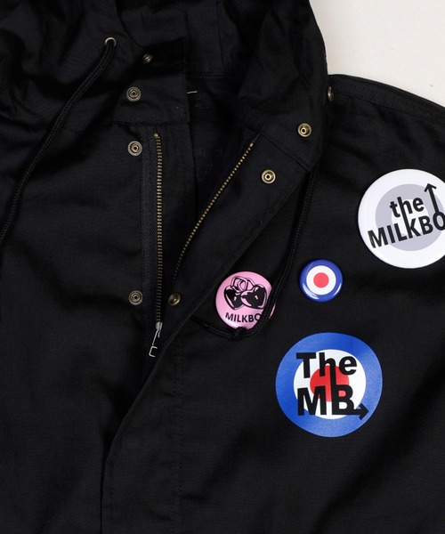 MILKBOY モッズコート ブラック 秋コレクション BLEACHED MODS COAT - MILK MILKBOY OFFICIAL ONLINE SHOP