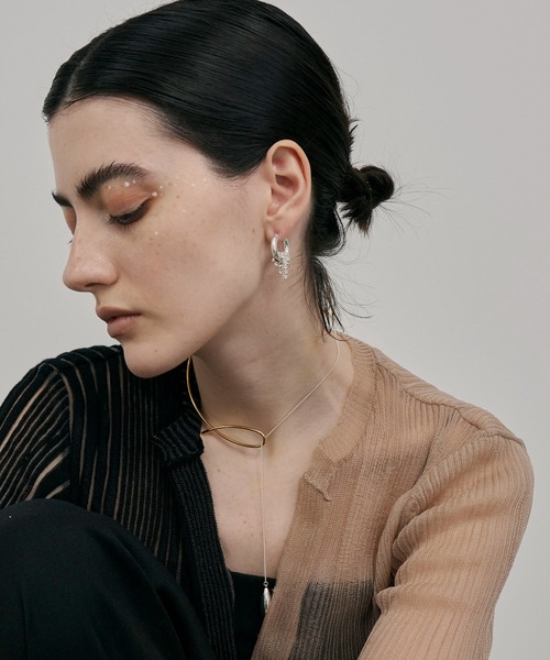 loni(ロニ)の「【金属アレルギー対応】Lupinus Bijou Chain Pierce/ルピナスビジューチェーンピアス(ピアス(両耳用)・レディース・ゴールド/シルバー・FREE)」の11枚目の写真