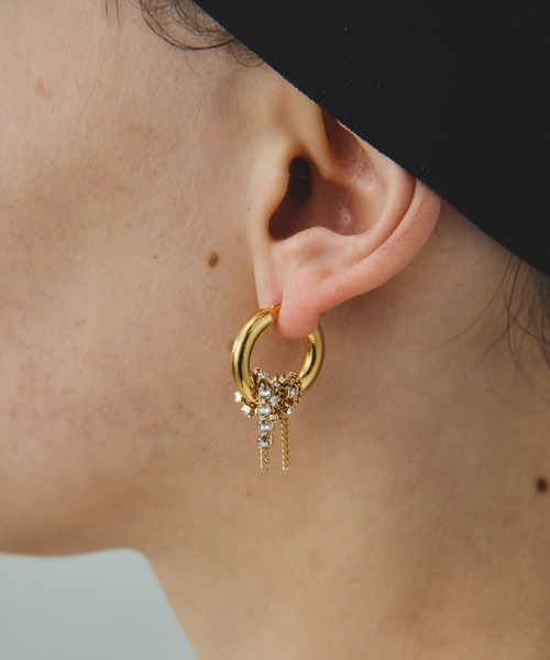 金属アレルギー対応】Lupinus Bijou Chain Pierce/ルピナス